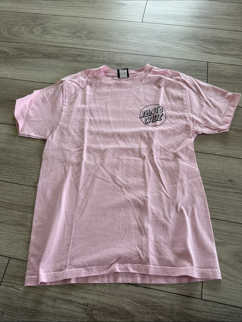 SANTA CRUZ Fisheye Dot Mens Tee Pink Small